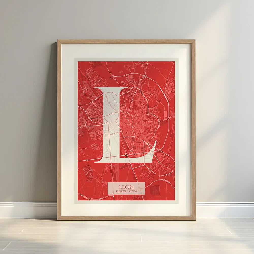 Elegant Print of Leon – Minimalist and Sophisticated Poster