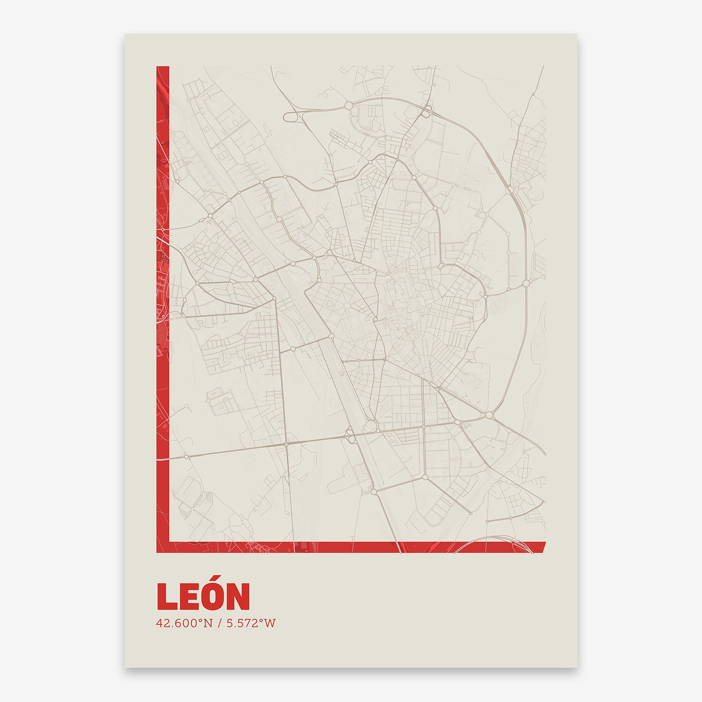 Leon Map V07 Boho / No Frame / No