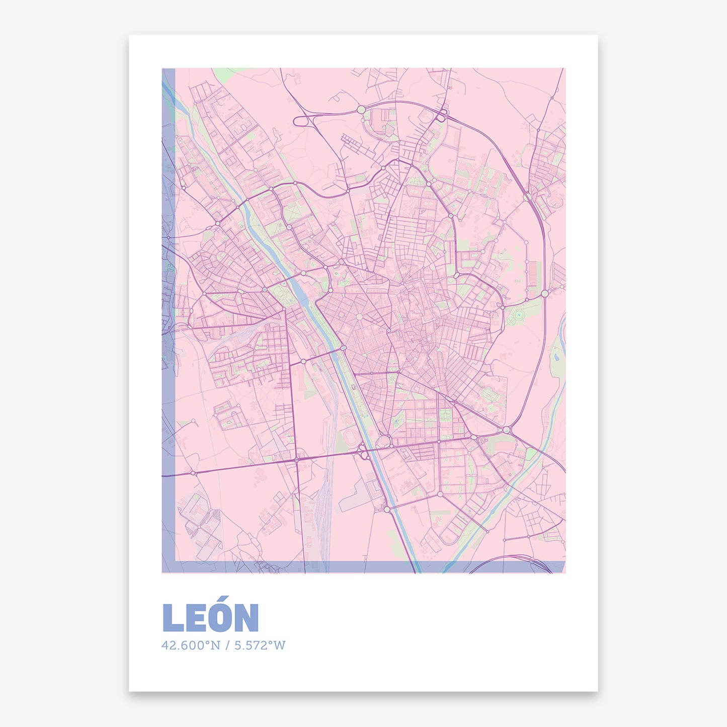 Leon Map V07 Nursery / Frame / No