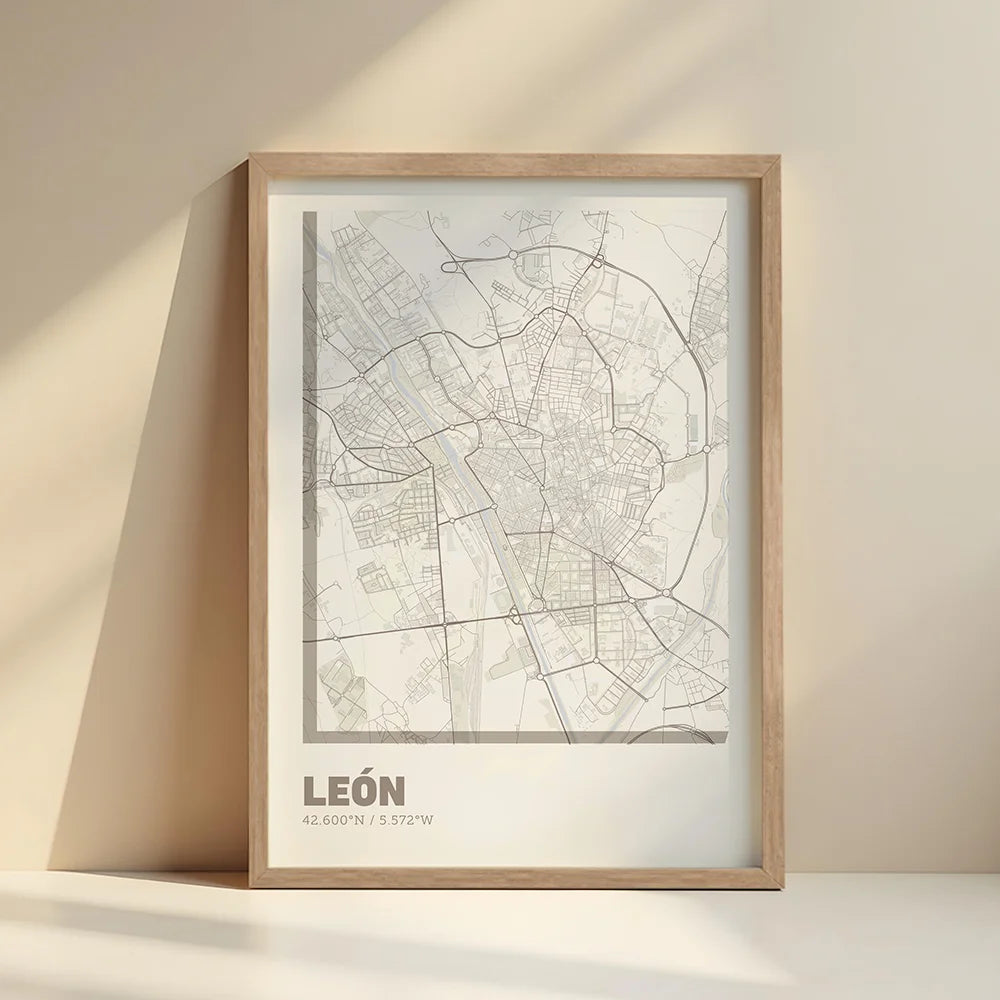 Leon decorative poster – Ultra-thin typographic art