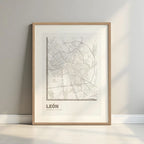 Póster decorativo de León – Arte tipográfico ultrafino