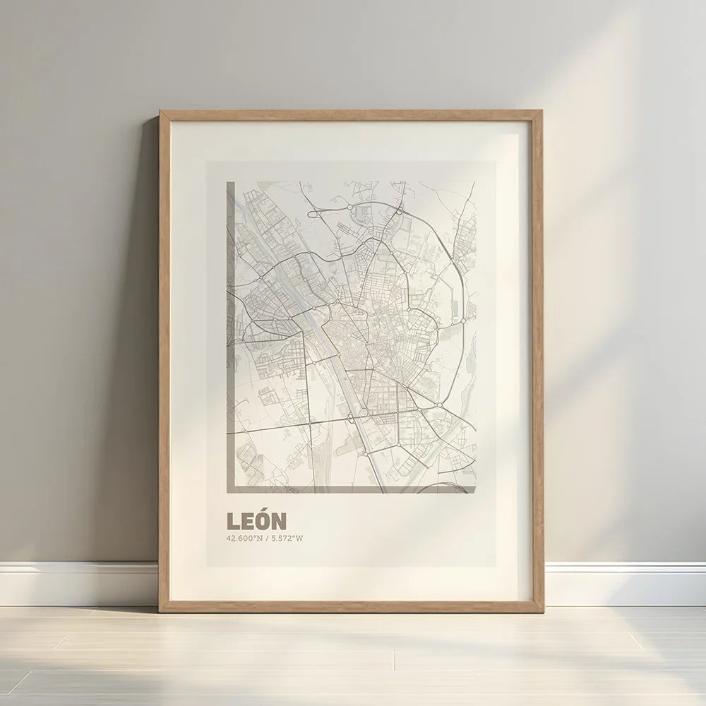 Póster decorativo de León – Arte tipográfico ultrafino
