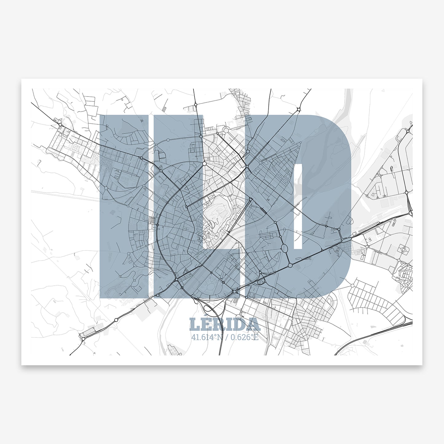 Lerida Map V02 Urban / No Frame / No