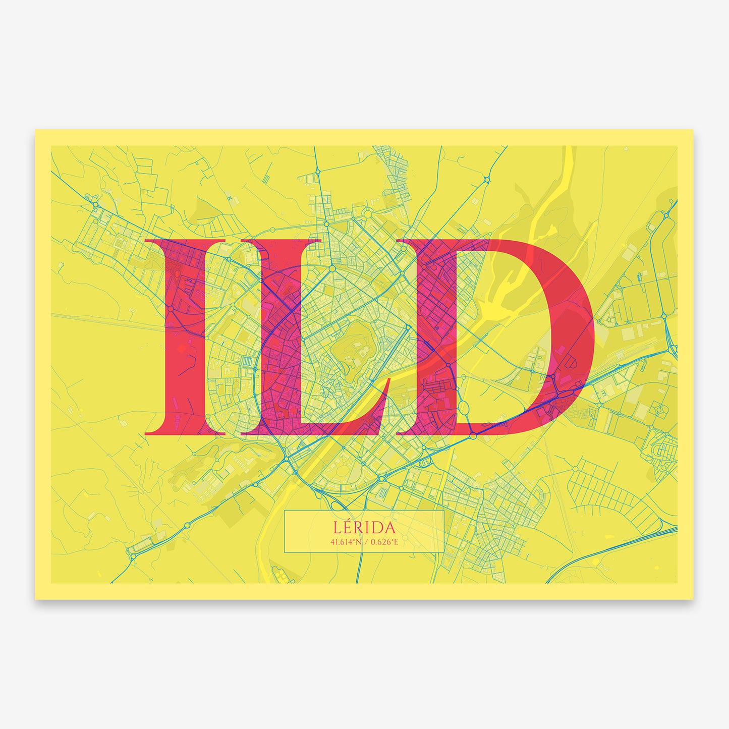 Lerida Map V06 Miami / No Frame / Yes