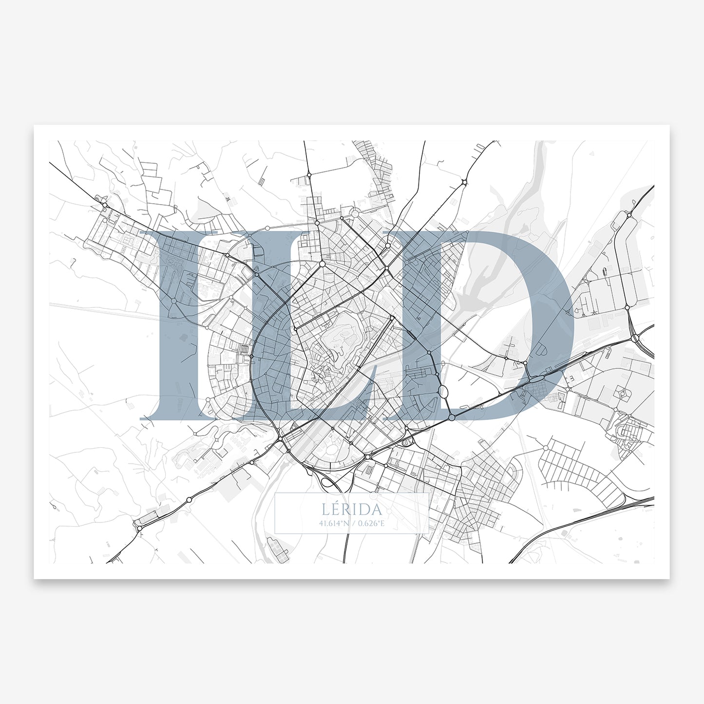 Lerida Map V06 Urban / Frame / No