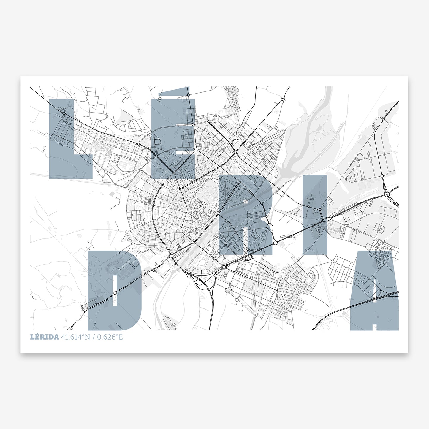 Lerida Map V08 Urban / No Frame / No