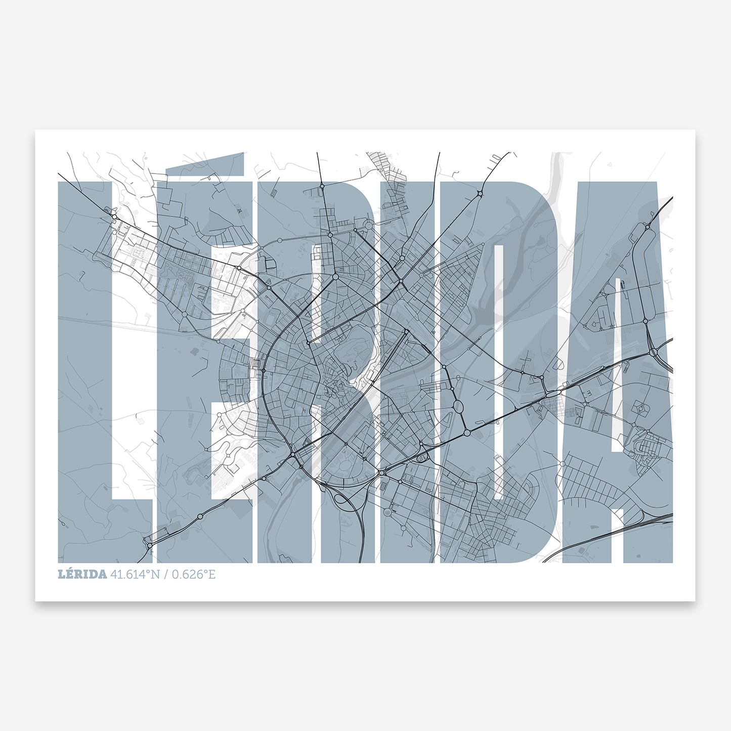 Lerida Map V09 Urban / Frame / No