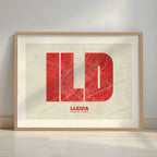Lleida decorative print – Modern typographic art