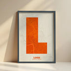 Lámina decorativa de Lugo – Arte tipográfico moderno