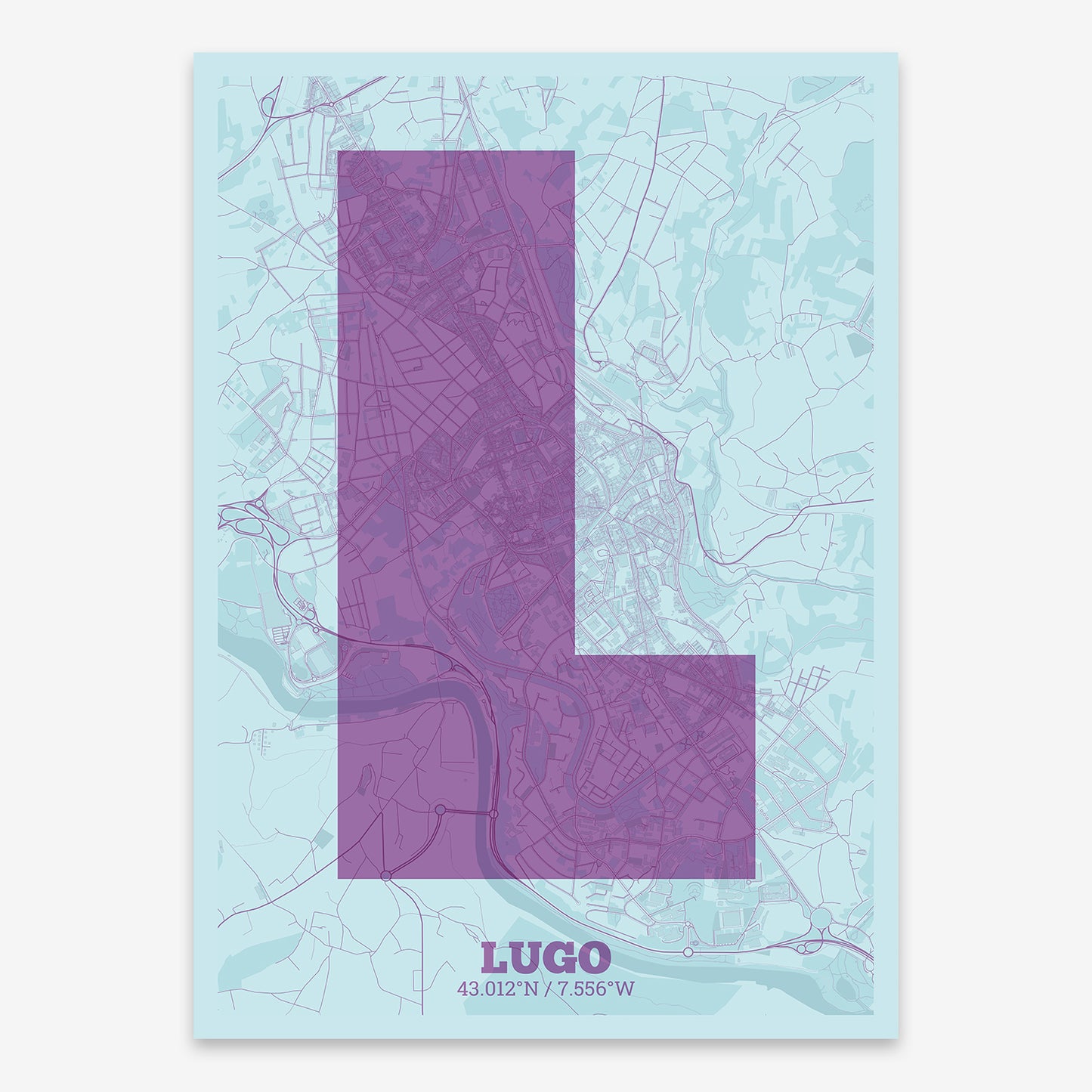 Lugo Map V02 Shabby / No Frame / No