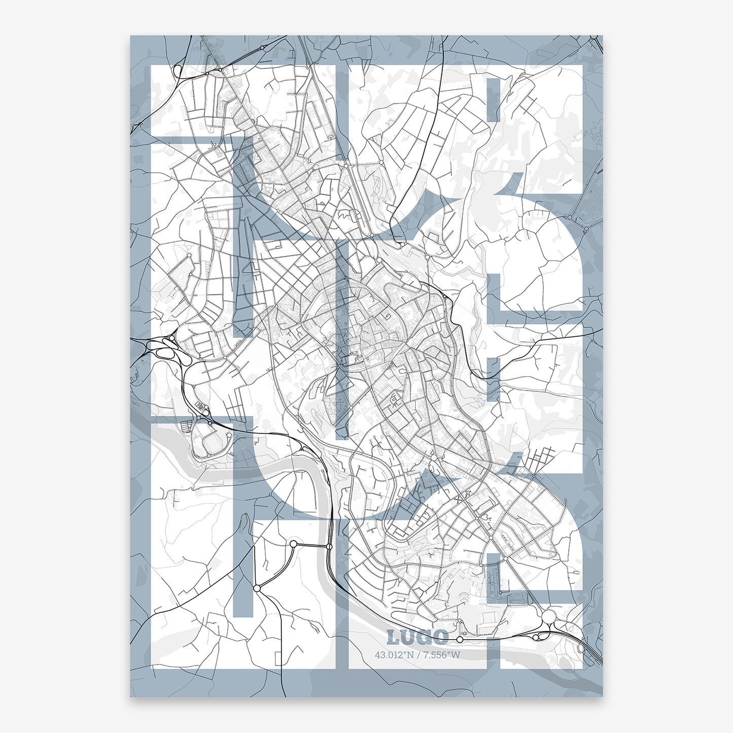 Lugo Map V03 Urban / Frame / No