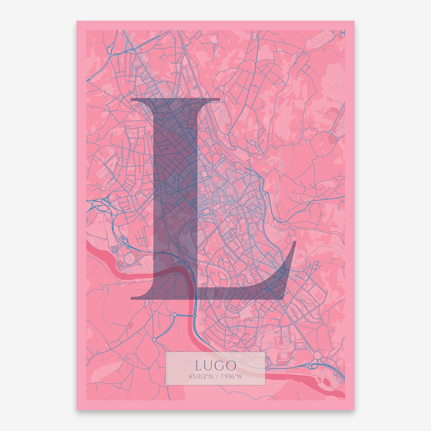 Lugo Map V06 Tuscan / Frame / Yes