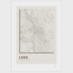 Lámina tipográfica de Lugo – diseño Ultrafina, sin marco sobre papel