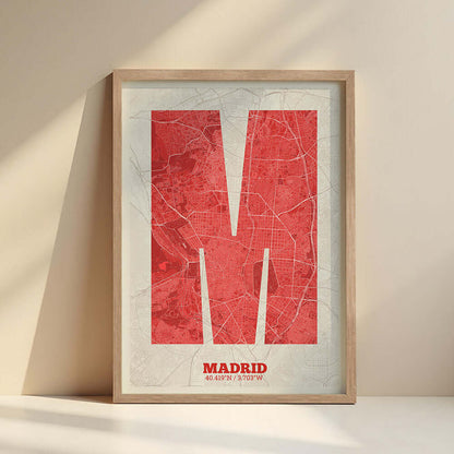 Lámina decorativa de Madrid – "La Súper Bold"