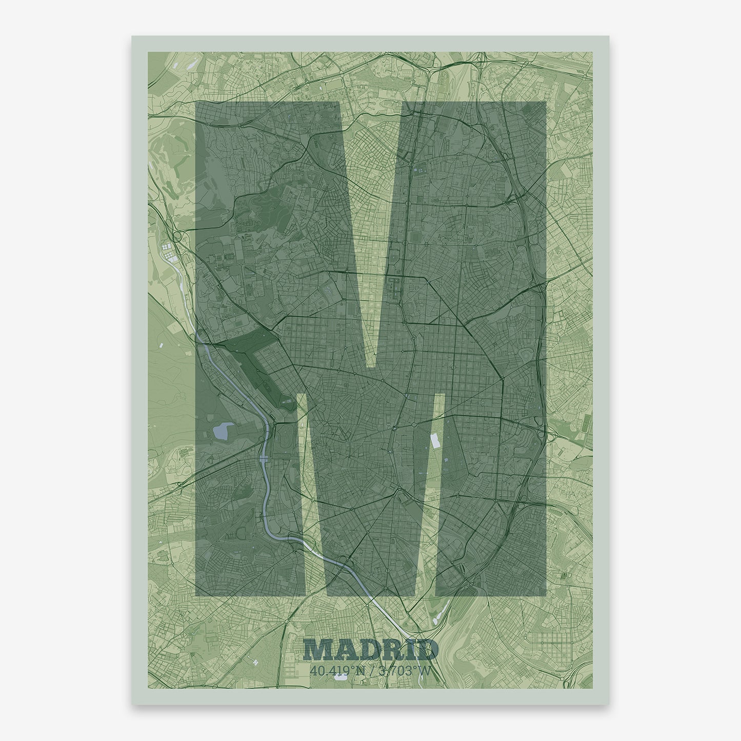 Madrid Map V02 Kyoto / Frame / Yes