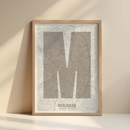 Lámina decorativa de Madrid – "La Súper Bold"