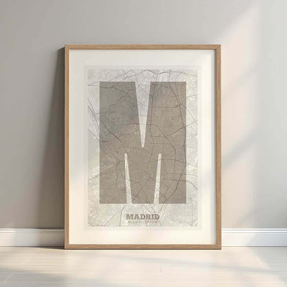 Lámina decorativa de Madrid – "La Súper Bold"