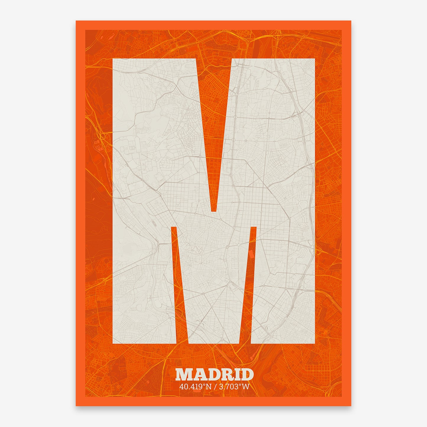 Madrid Map V02 Tribal / No Frame / No