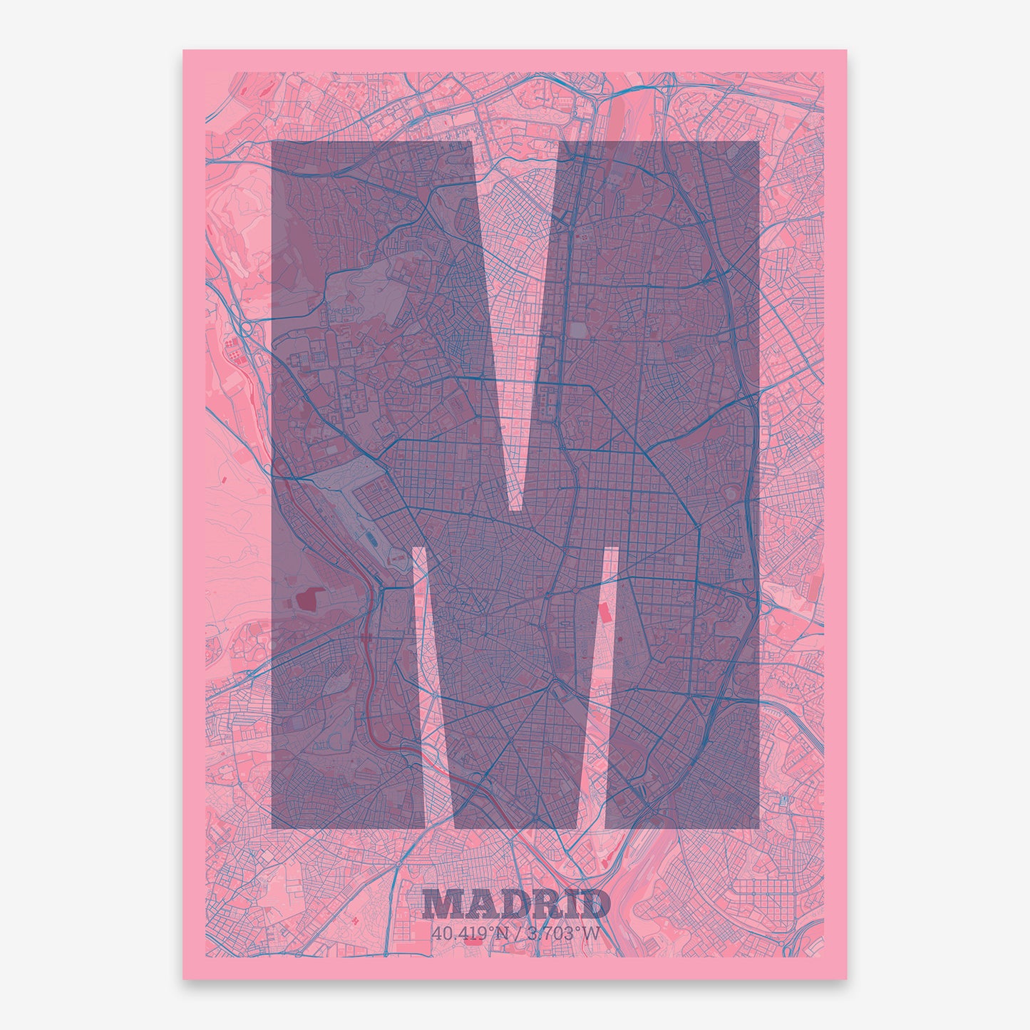 Madrid Map V02 Tuscan / No Frame / No