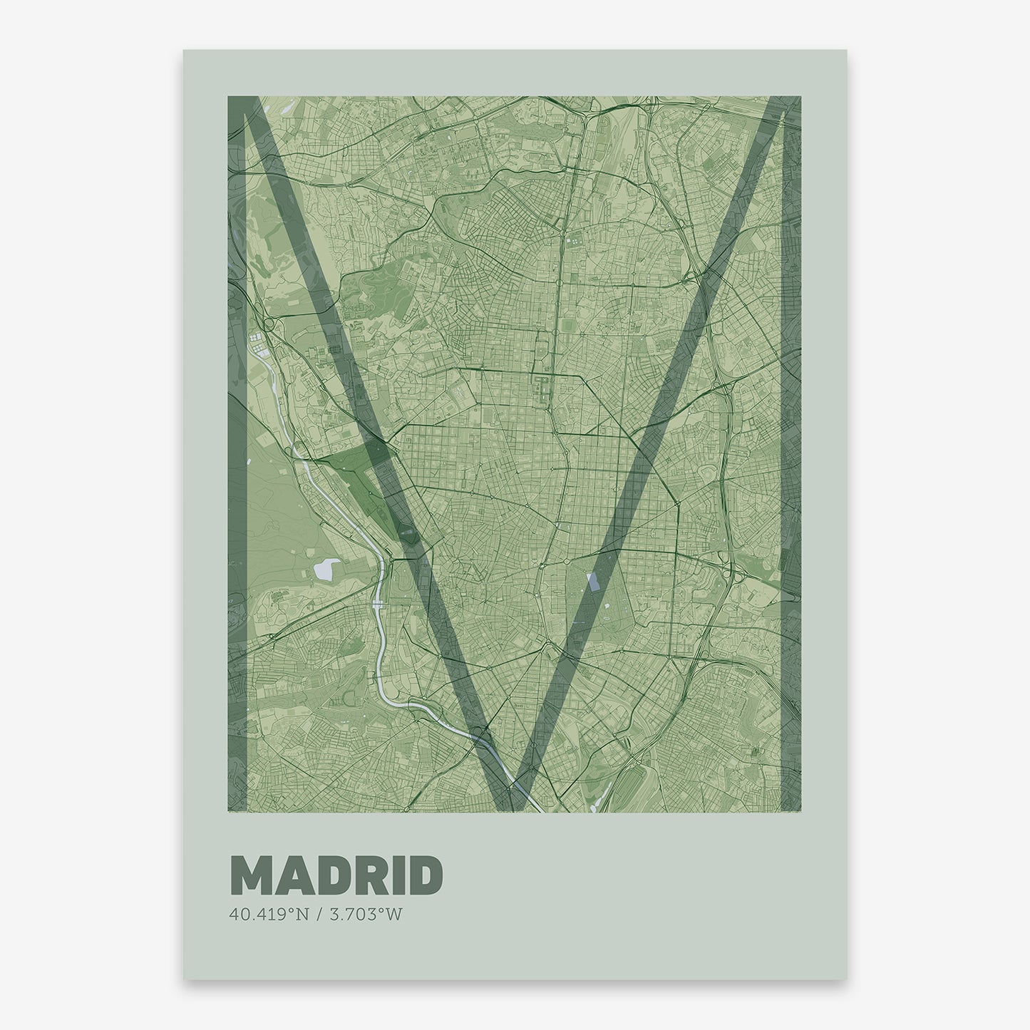 Madrid Map V07 Kyoto / No Frame / No