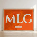 Lámina elegante de Málaga – Póster minimalista y sofisticado