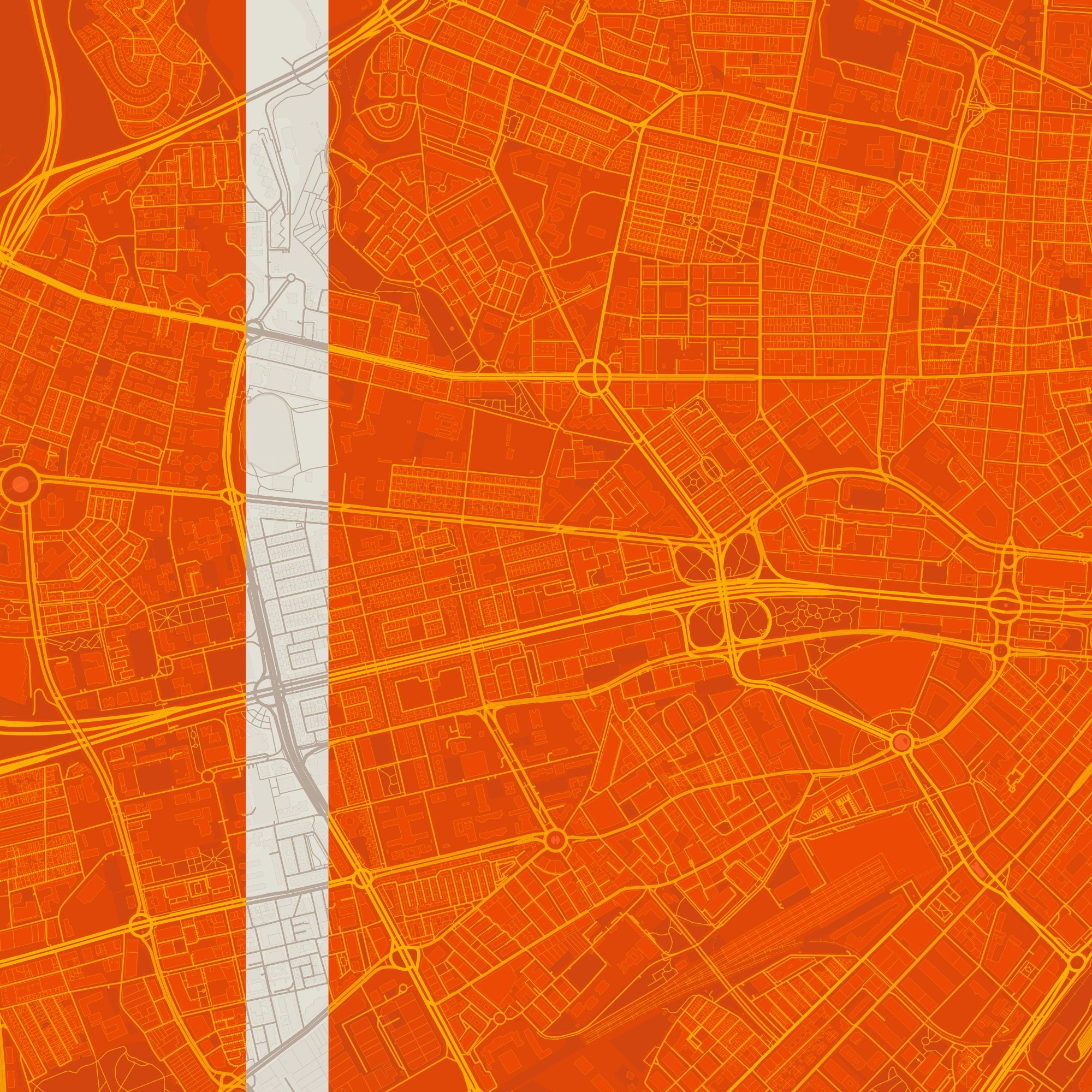 Detalle de la lámina tipográfica de Malaga, textura del papel Giclée