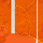 Detalle de la lámina tipográfica de Mallorca, textura del papel Giclée