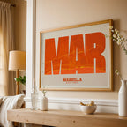 Decorative print of Marbella – Modern typographic art