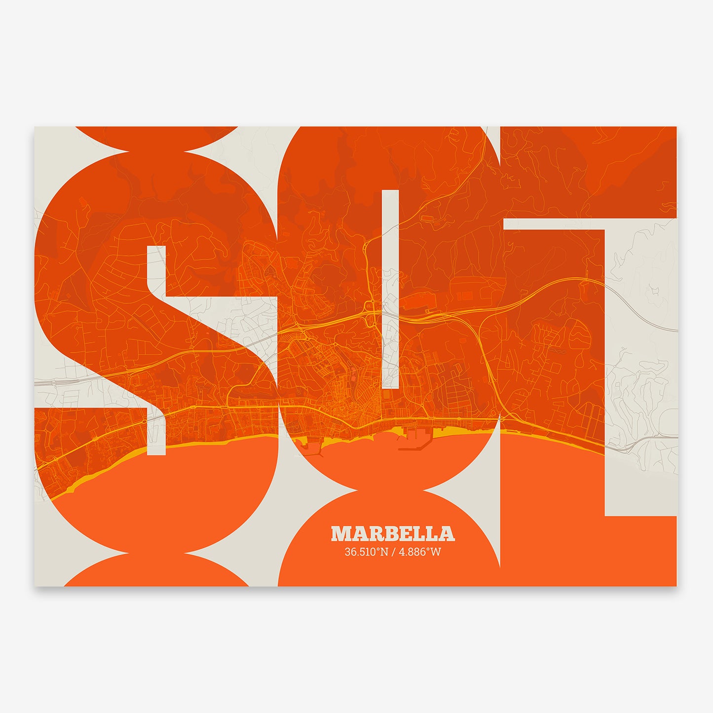 Marbella Map V03 Tribal / No Frame / No