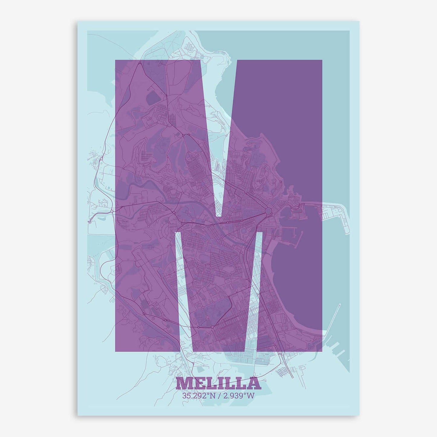 Melilla Map V02 shabby