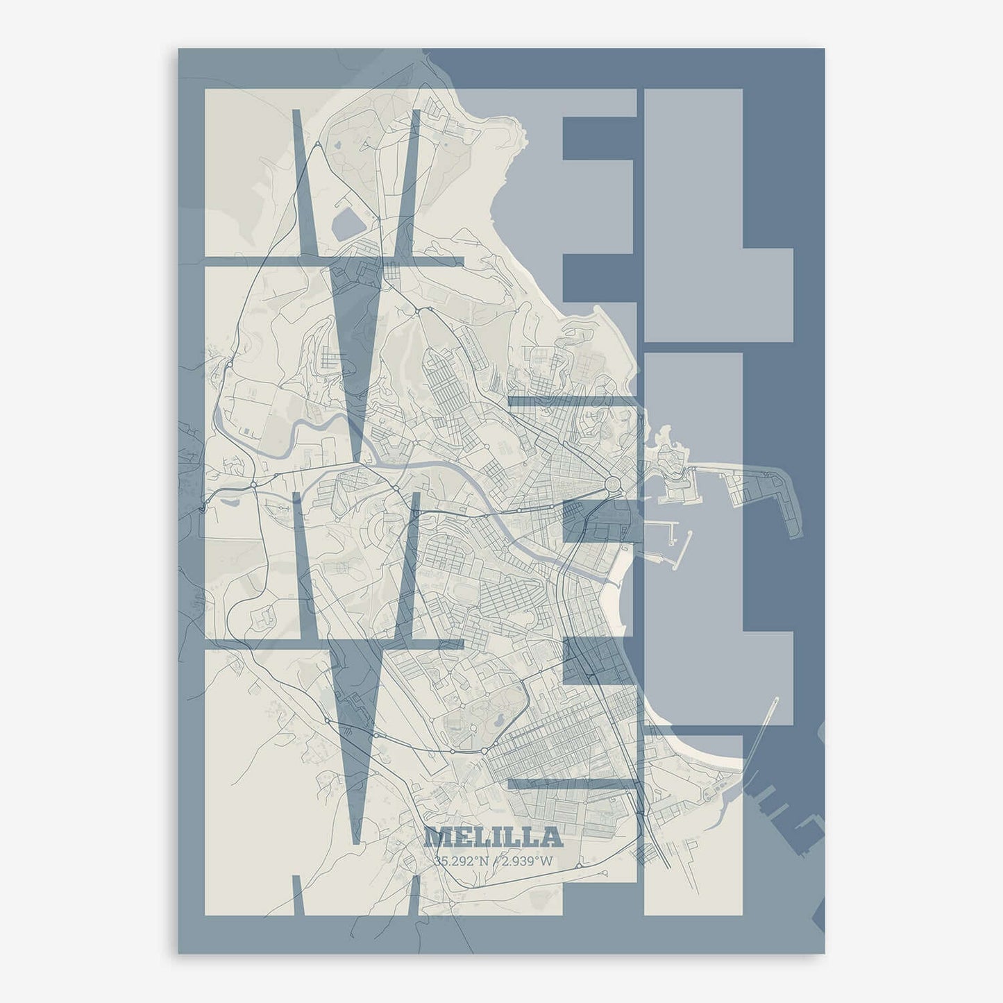 Melilla Map V03 seaside