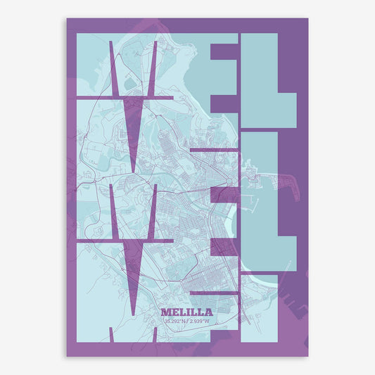 Melilla Map V03 shabby