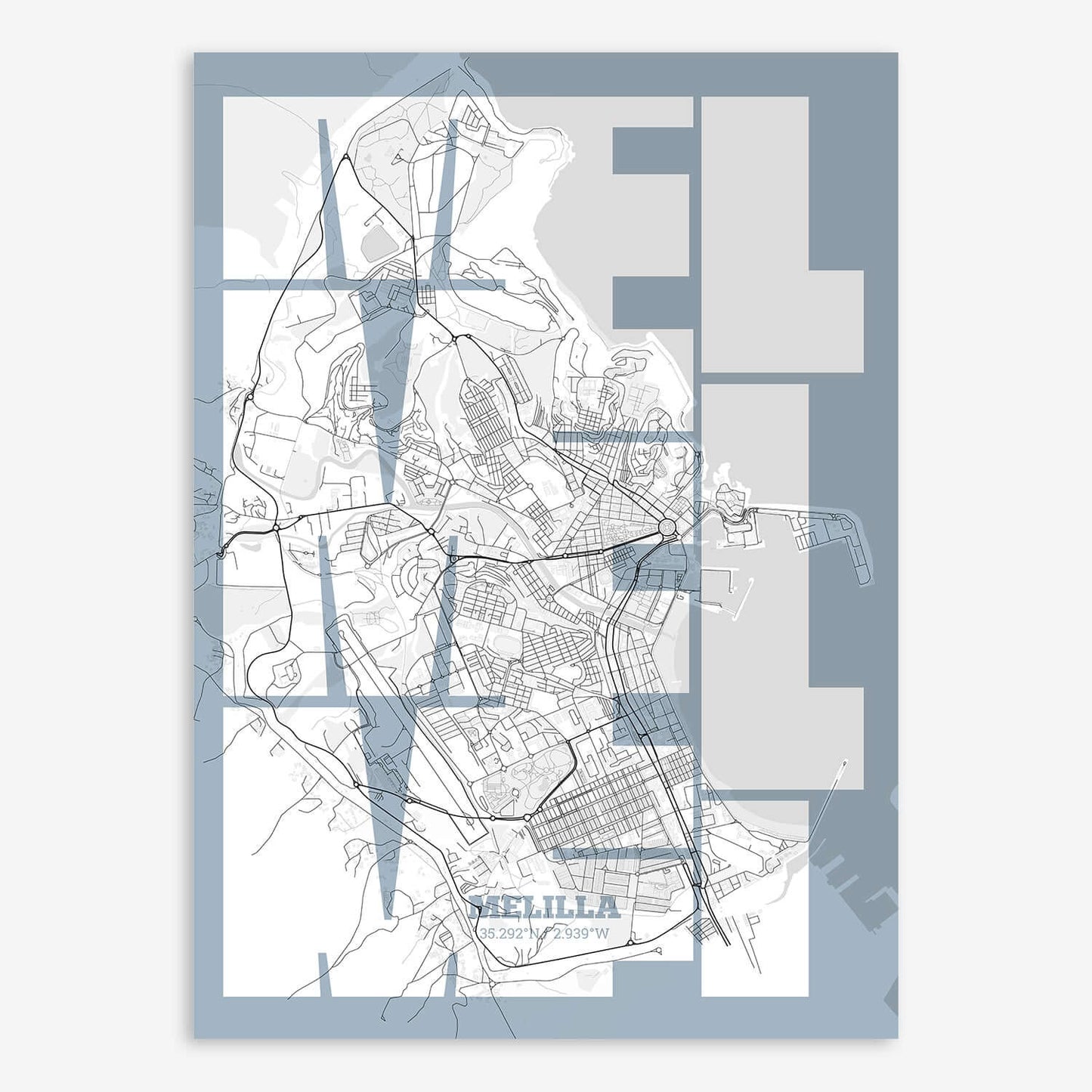 Melilla Map V03 urban