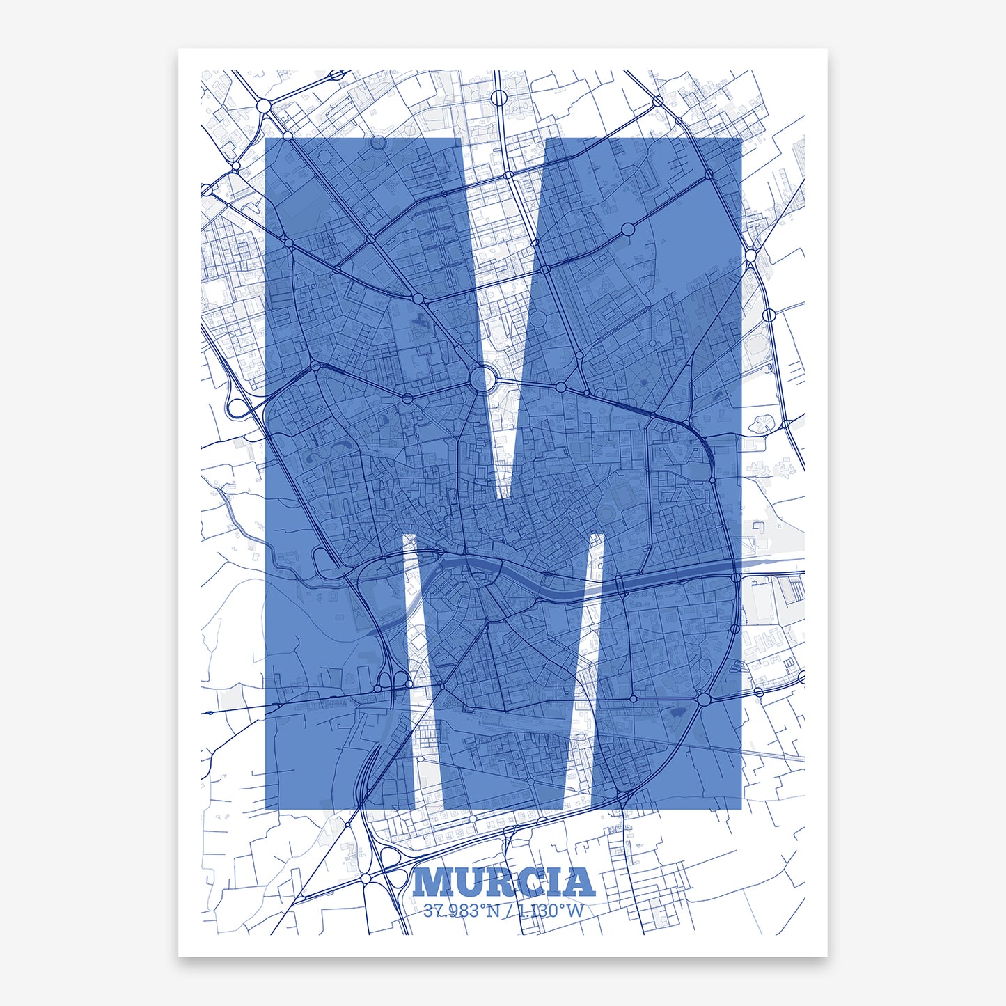 Murcia Map V02 Med / No Frame / No