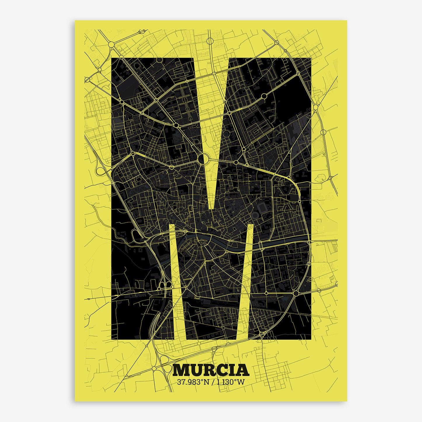 Murcia Map V02 Night / No Frame / No