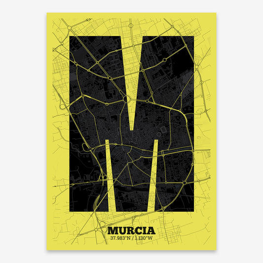 Murcia Map V02 Night / Frame / Yes