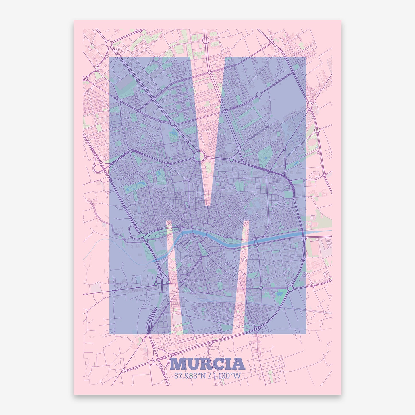 Murcia Map V02 Nursery / No Frame / No