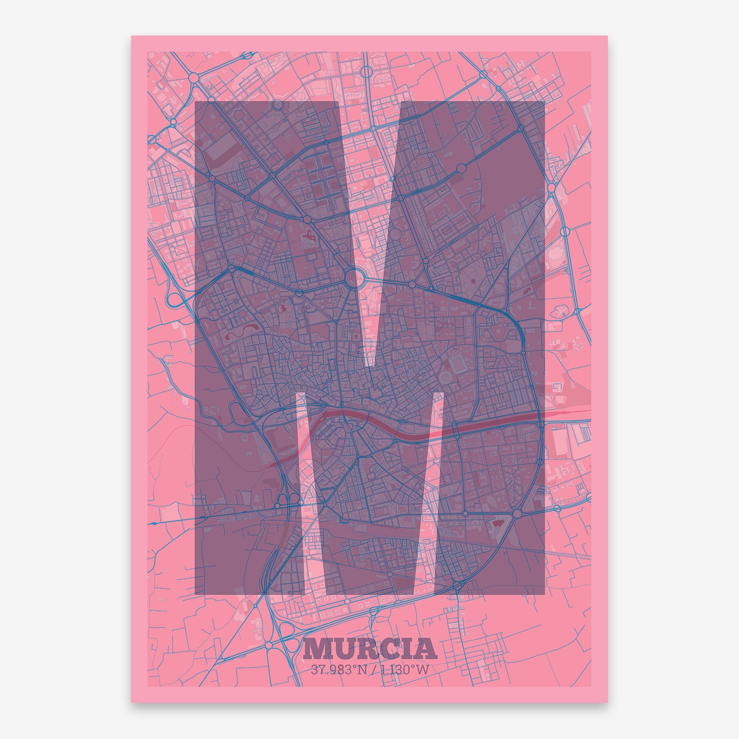 Murcia Map V02 Tuscan / No Frame / No