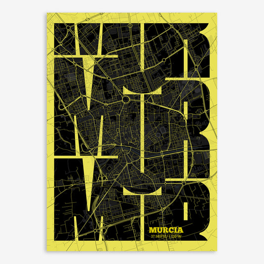 Murcia Map V03 Night / Frame / Yes