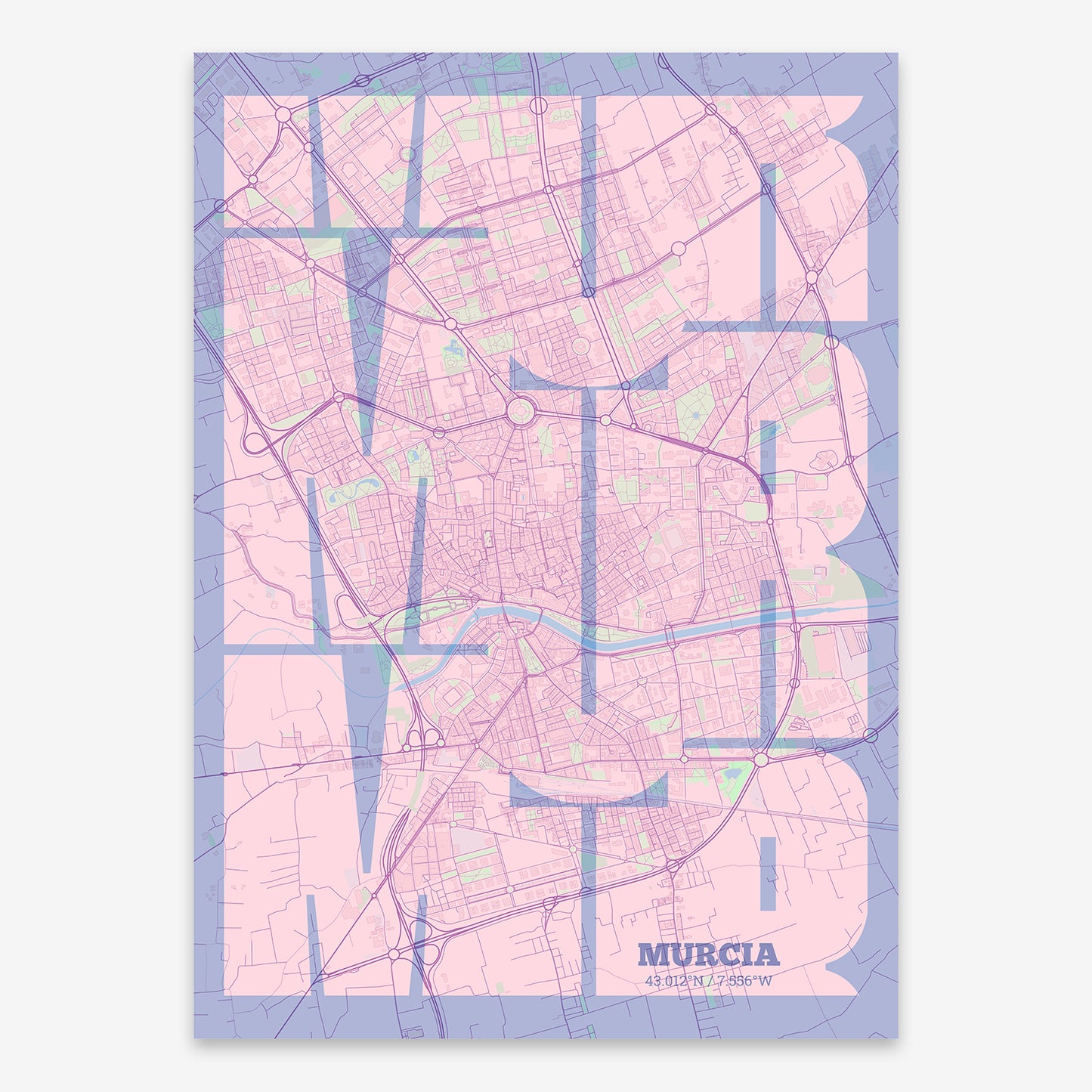 Murcia Map V03 Nursery / Frame / No