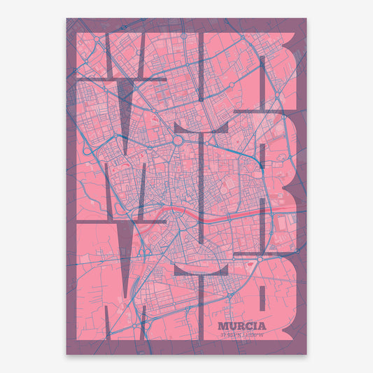 Murcia Map V03 Tuscan / Frame / Yes