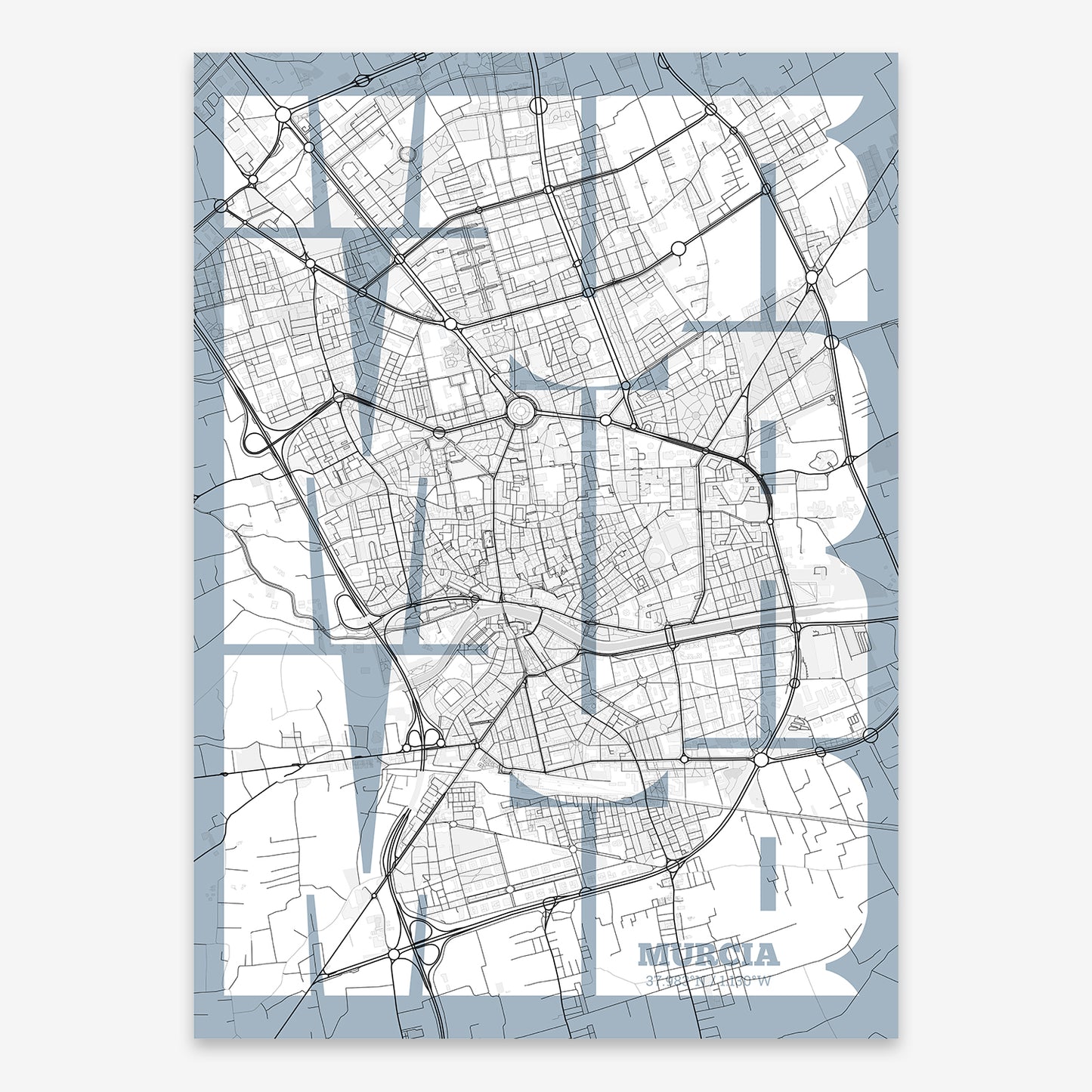 Murcia Map V03 Urban / No Frame / No