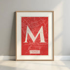 Elegant print of Murcia – Minimalist and sophisticated poster