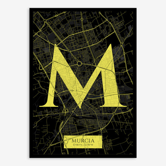 Murcia Map V06 Night / Frame / Yes