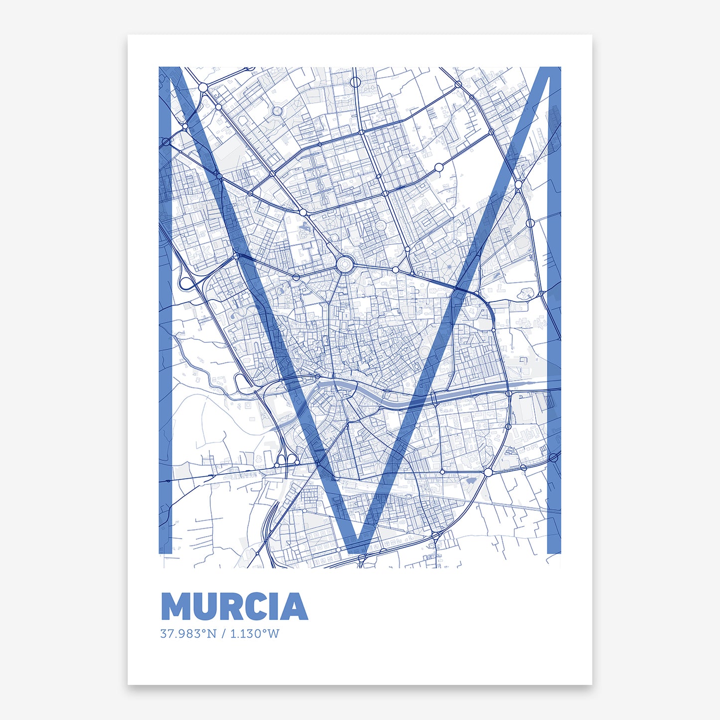 Murcia Map V07 Med / No Frame / No