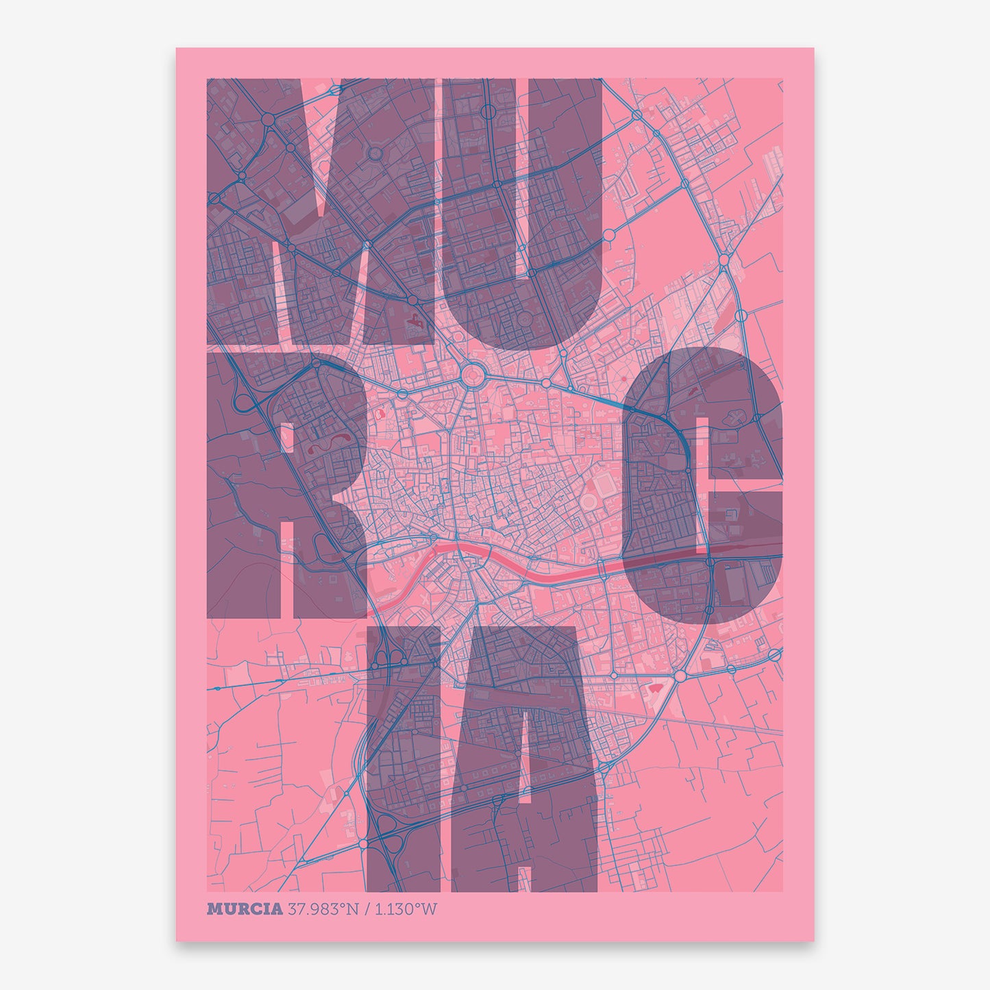 Murcia Map V08 Tuscan / No Frame / No