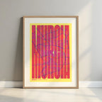 Graphic souvenir of Murcia – Contemporary typographic print