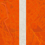 Detalle de la lámina tipográfica de Ourense, textura del papel Giclée