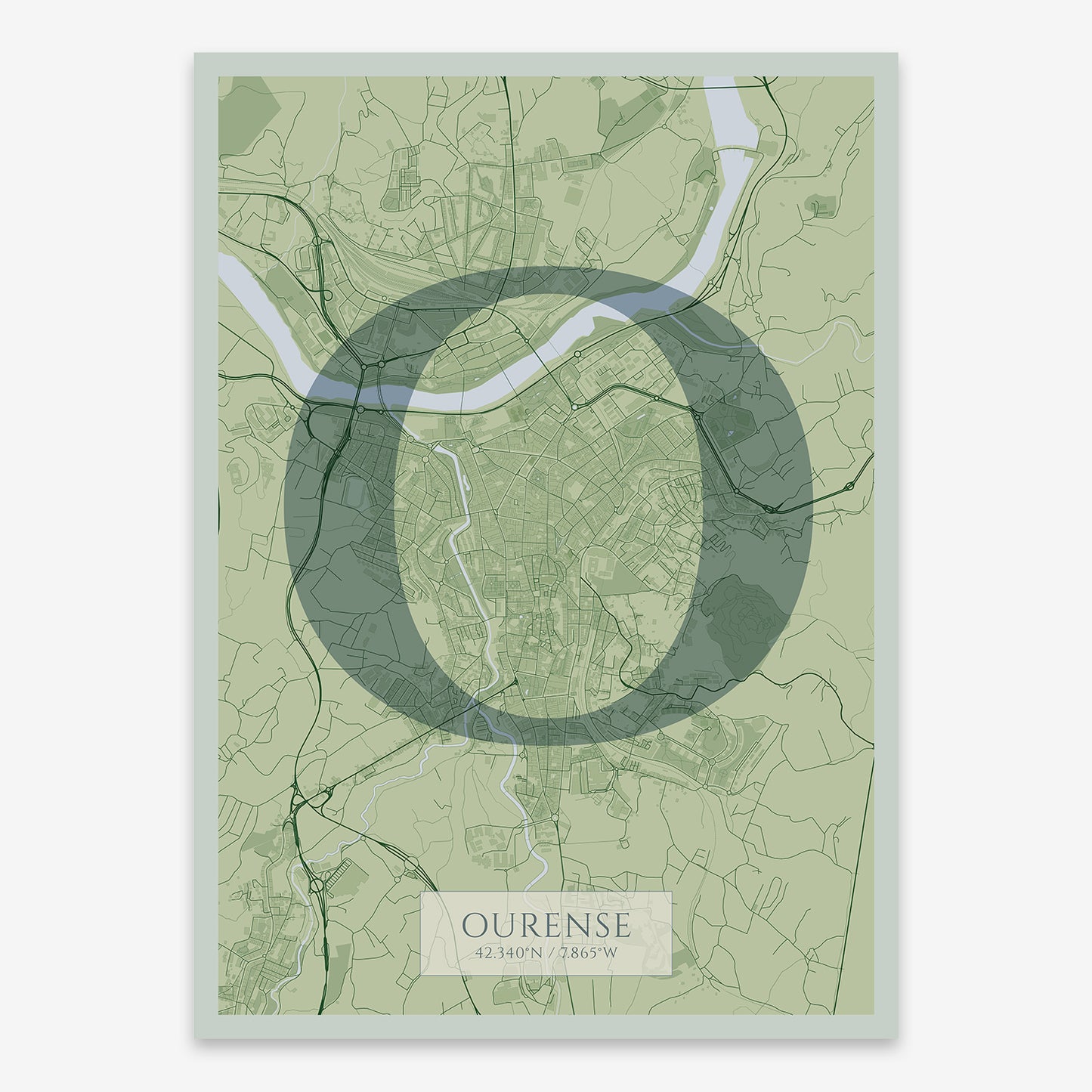 Ourense Map V06 Kyoto / No Frame / No