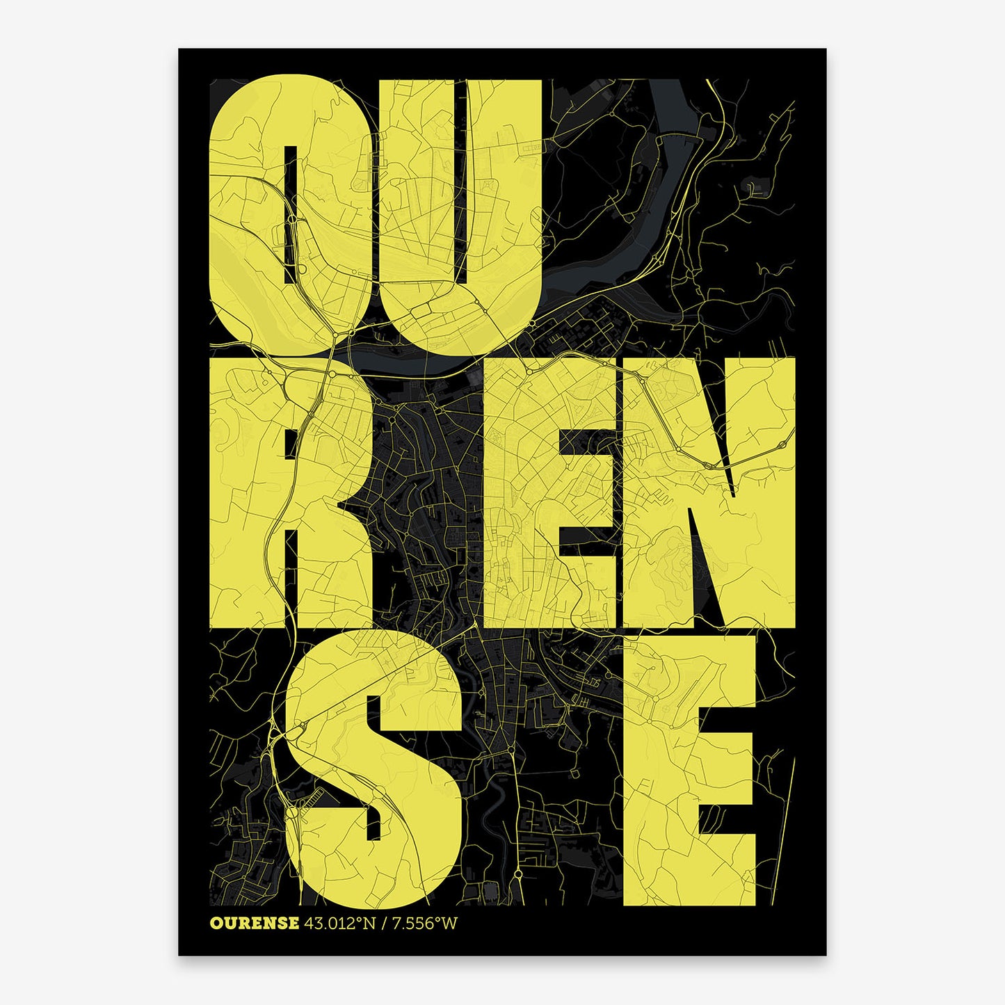 Ourense Map V08 night